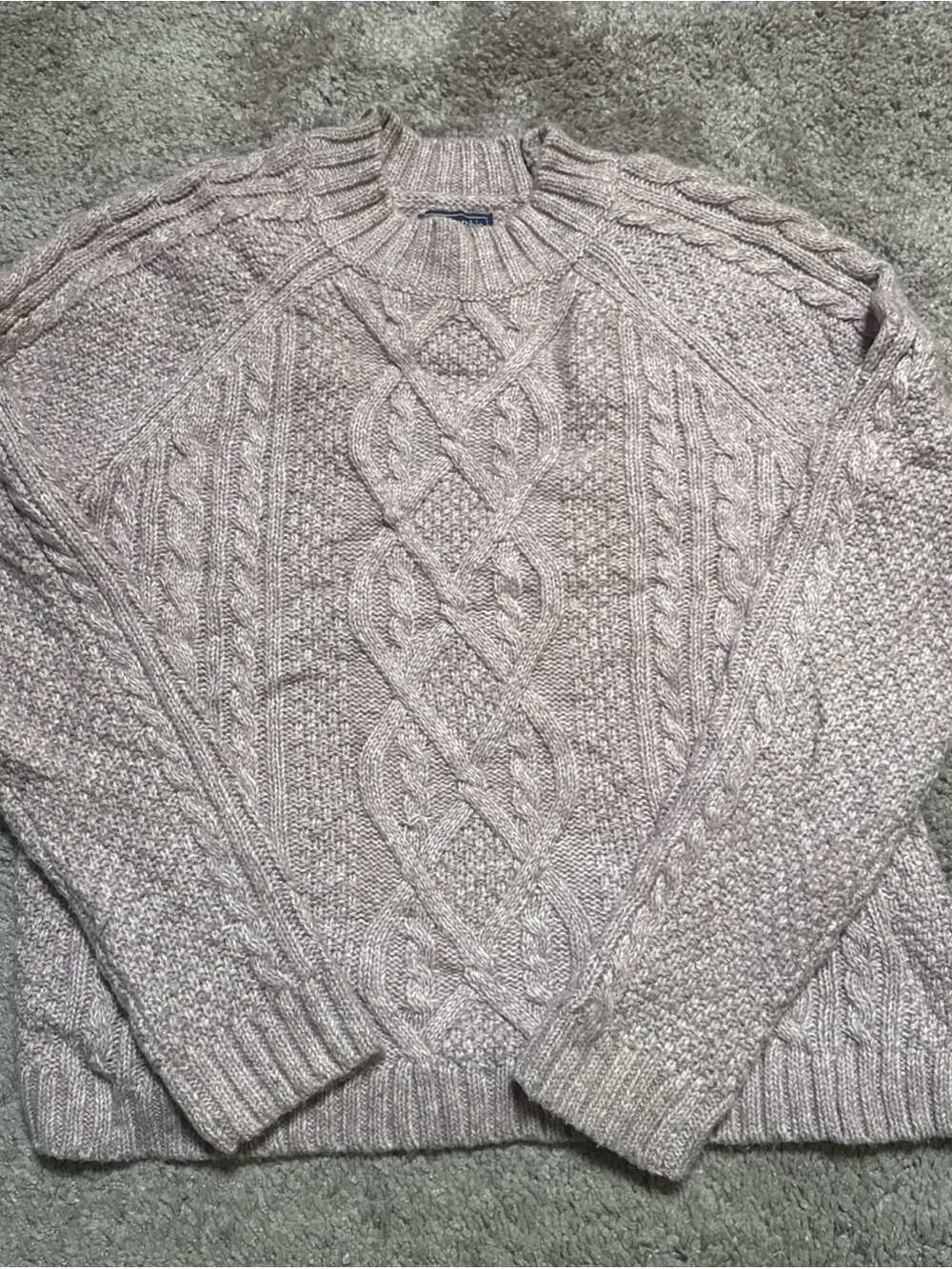 Abercrombie & Fitch Women’s Cable Knit Crewneck Sweater